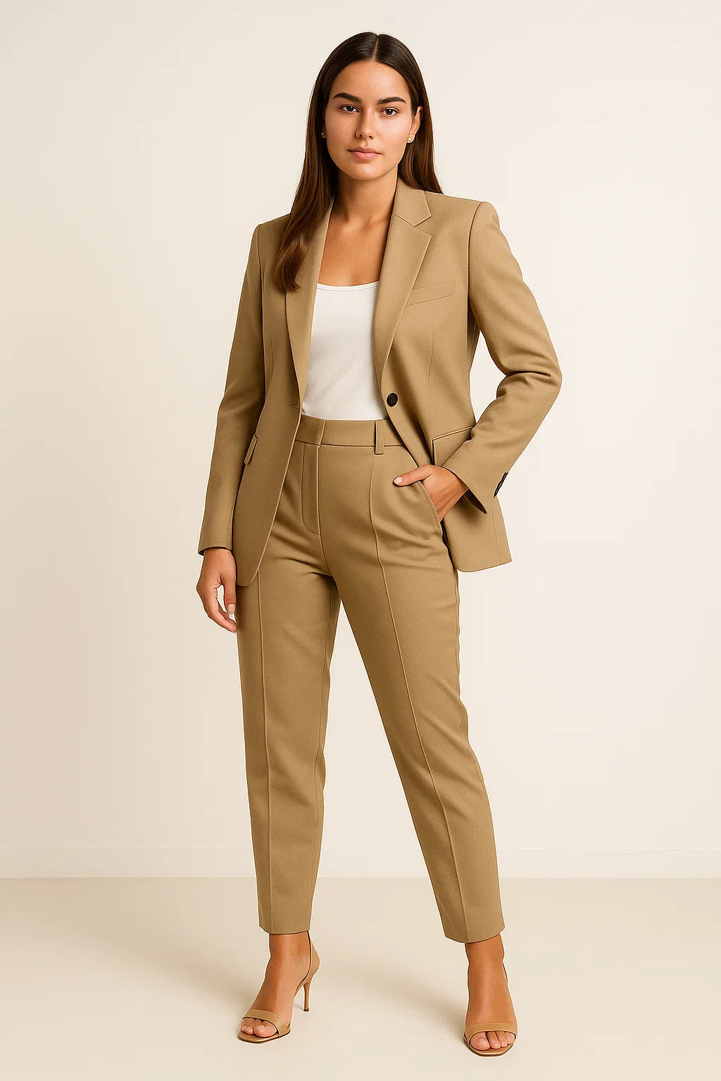 Mircia | Tailleur élégant pour femme - Veste et pantalon - Ensemble tailleur professionnel et formel
