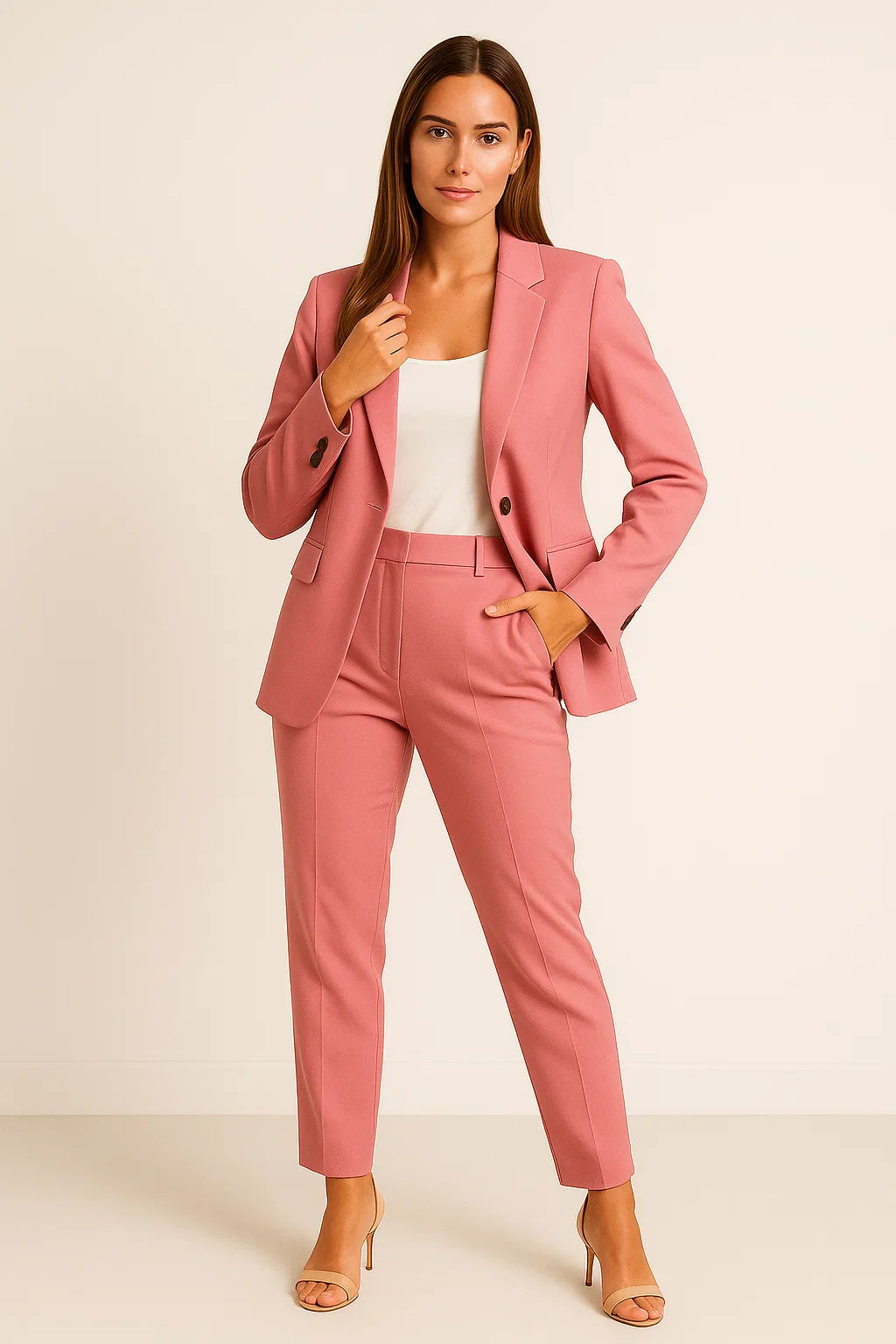 Mircia | Elegant maatpak voor dames - Blazer & Broek Professioneel Zakelijk & Formeel Kostuum Set