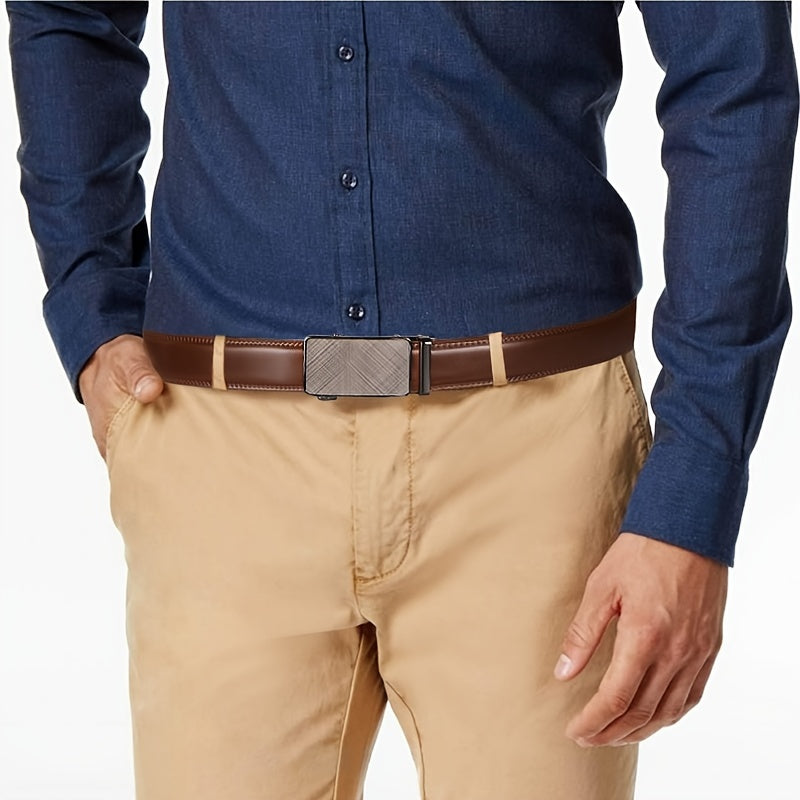 AutoLoop | Ceinture automatique en cuir pour homme - Ceinture résistante pour usage décontracté et habillé