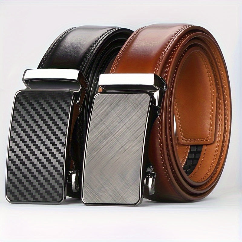 AutoLoop | Ceinture automatique en cuir pour homme - Ceinture résistante pour usage décontracté et habillé