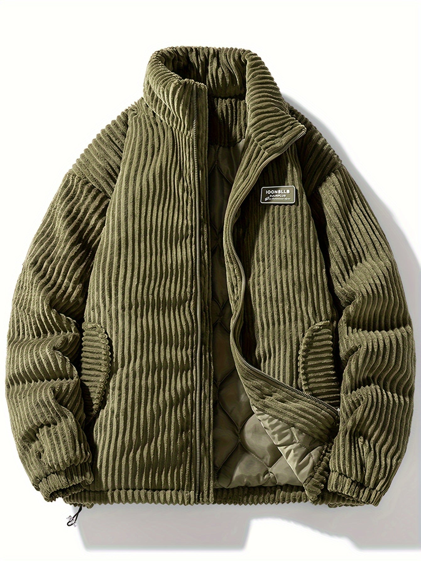 Stanislav | Veste en velours côtelé pour homme, manteau d'hiver chaud et matelassé, col montant, style décontracté et outdoor