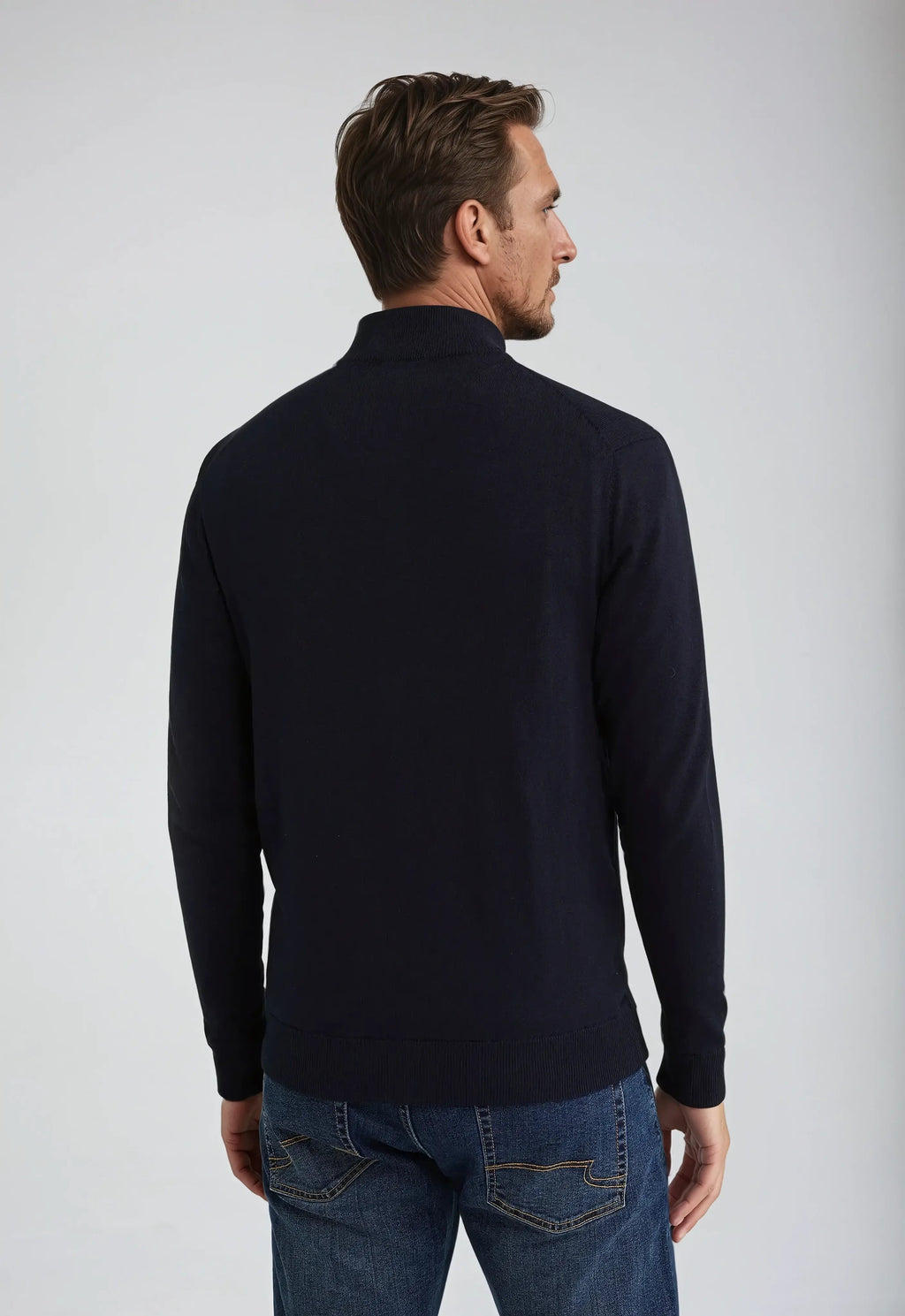 Zandrel | Pull zippé pour homme – Cardigan en maille chaude et décontractée, pull léger