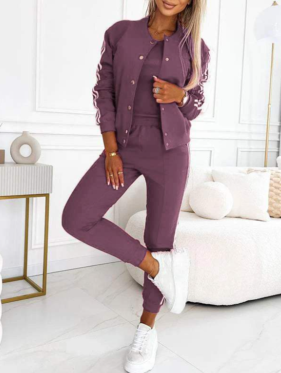 Dorelina | Dames trainingspak 3-delig - Casual sportieve lounge outfit