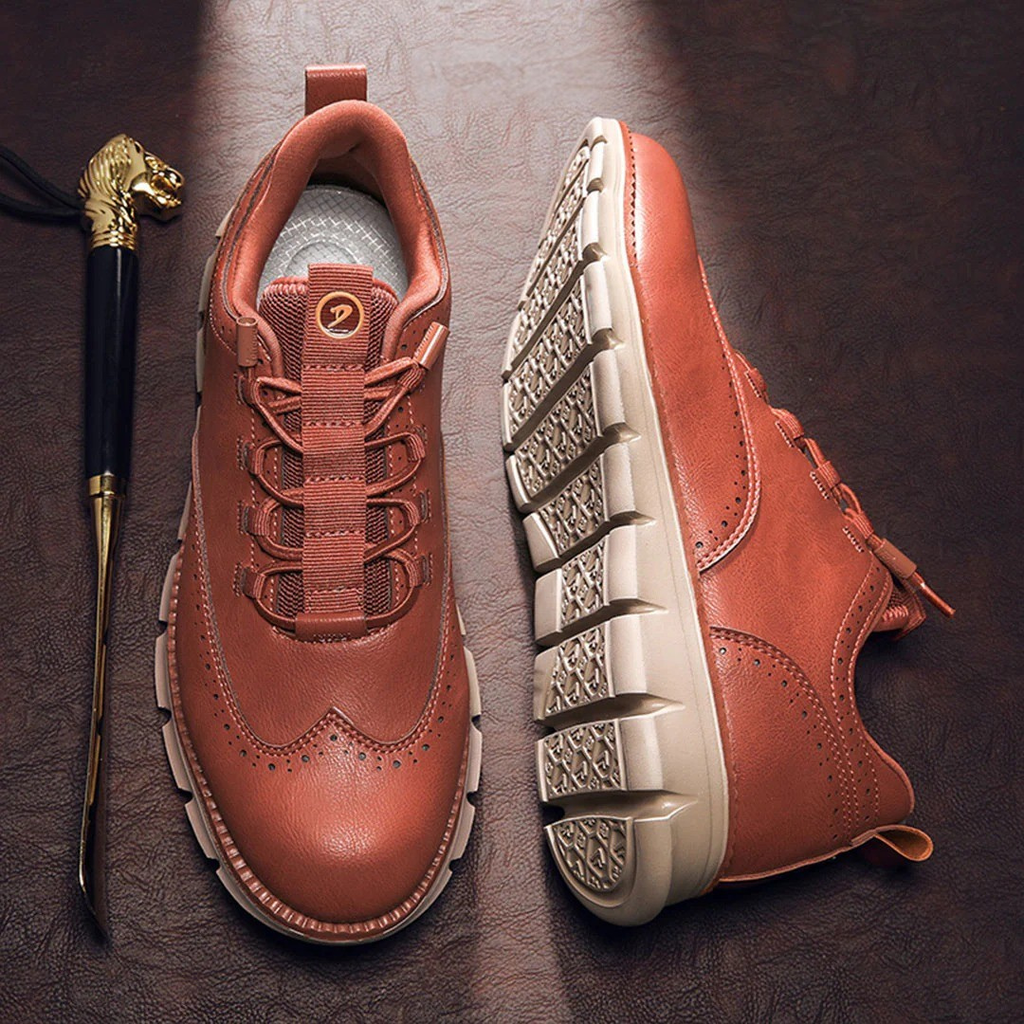 Apex | Heren schoenen van echt leer met veters, elegante zakelijke en smart casual schoenen