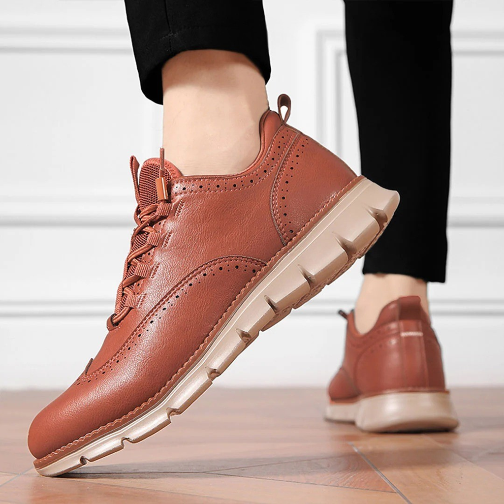 Apex | Heren schoenen van echt leer met veters, elegante zakelijke en smart casual schoenen