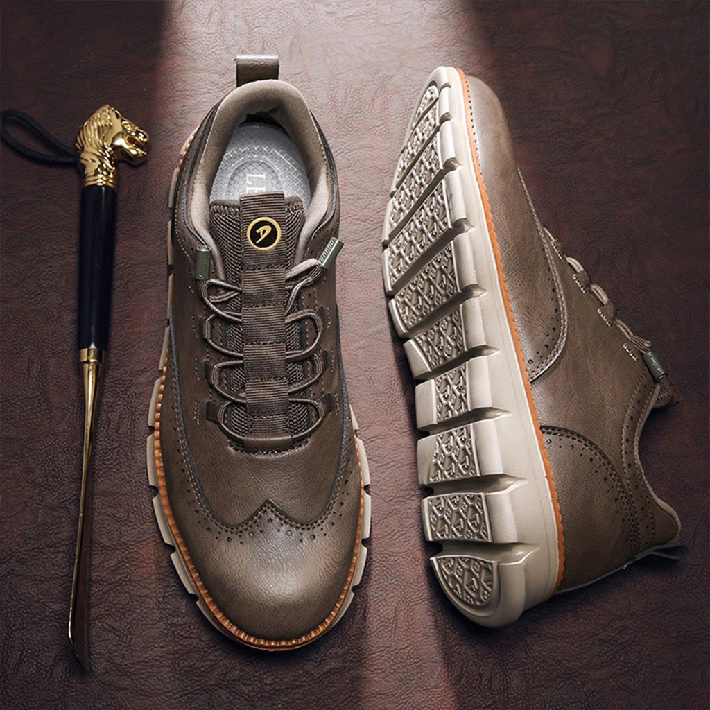 Apex | Heren schoenen van echt leer met veters, elegante zakelijke en smart casual schoenen
