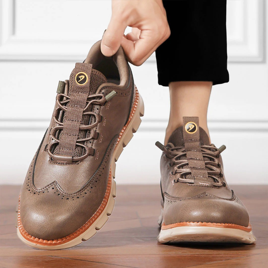 Apex | Heren schoenen van echt leer met veters, elegante zakelijke en smart casual schoenen