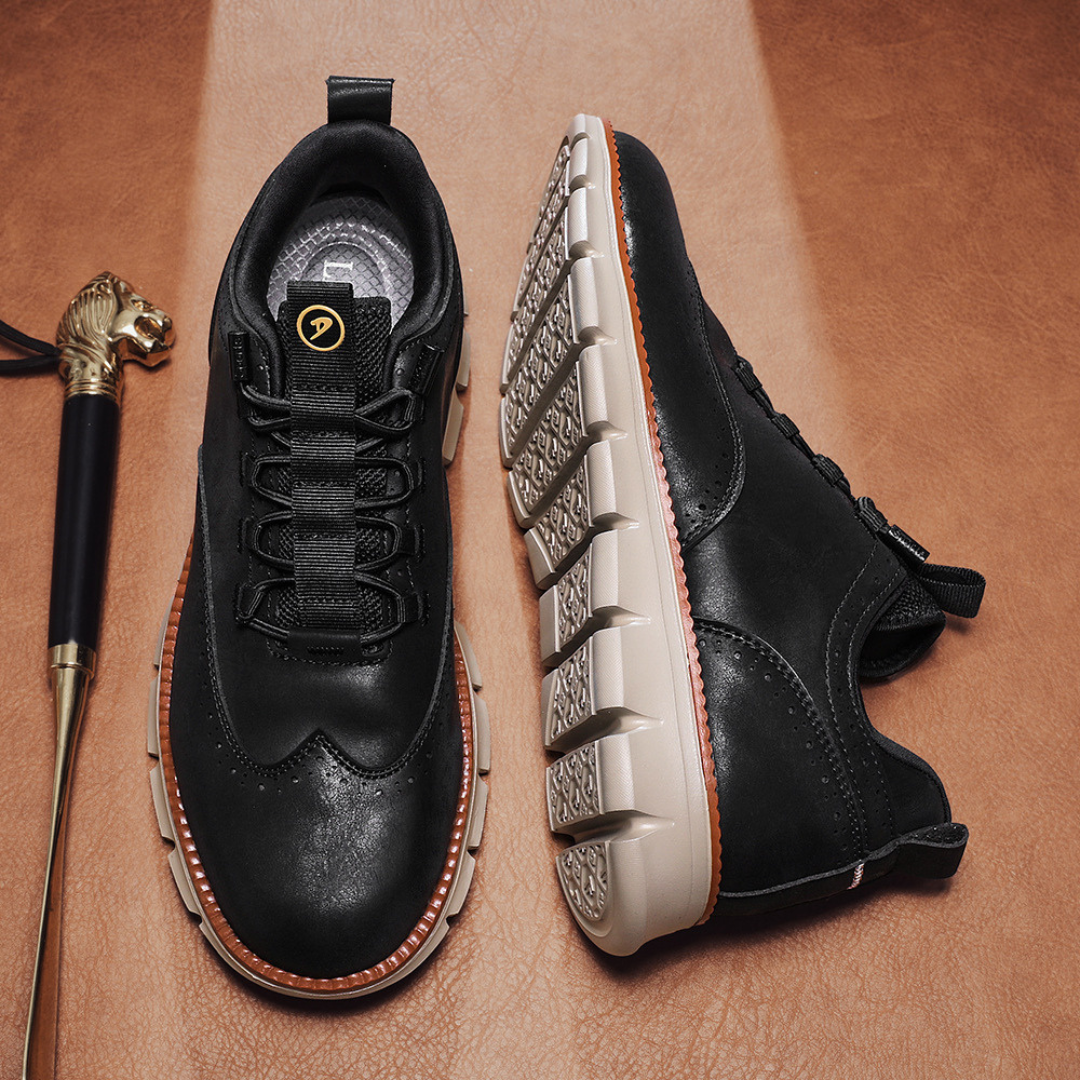 Apex | Heren schoenen van echt leer met veters, elegante zakelijke en smart casual schoenen