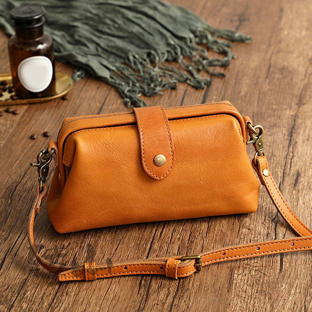 Farielle | Sac rétro chic en cuir fait main – une élégance intemporelle