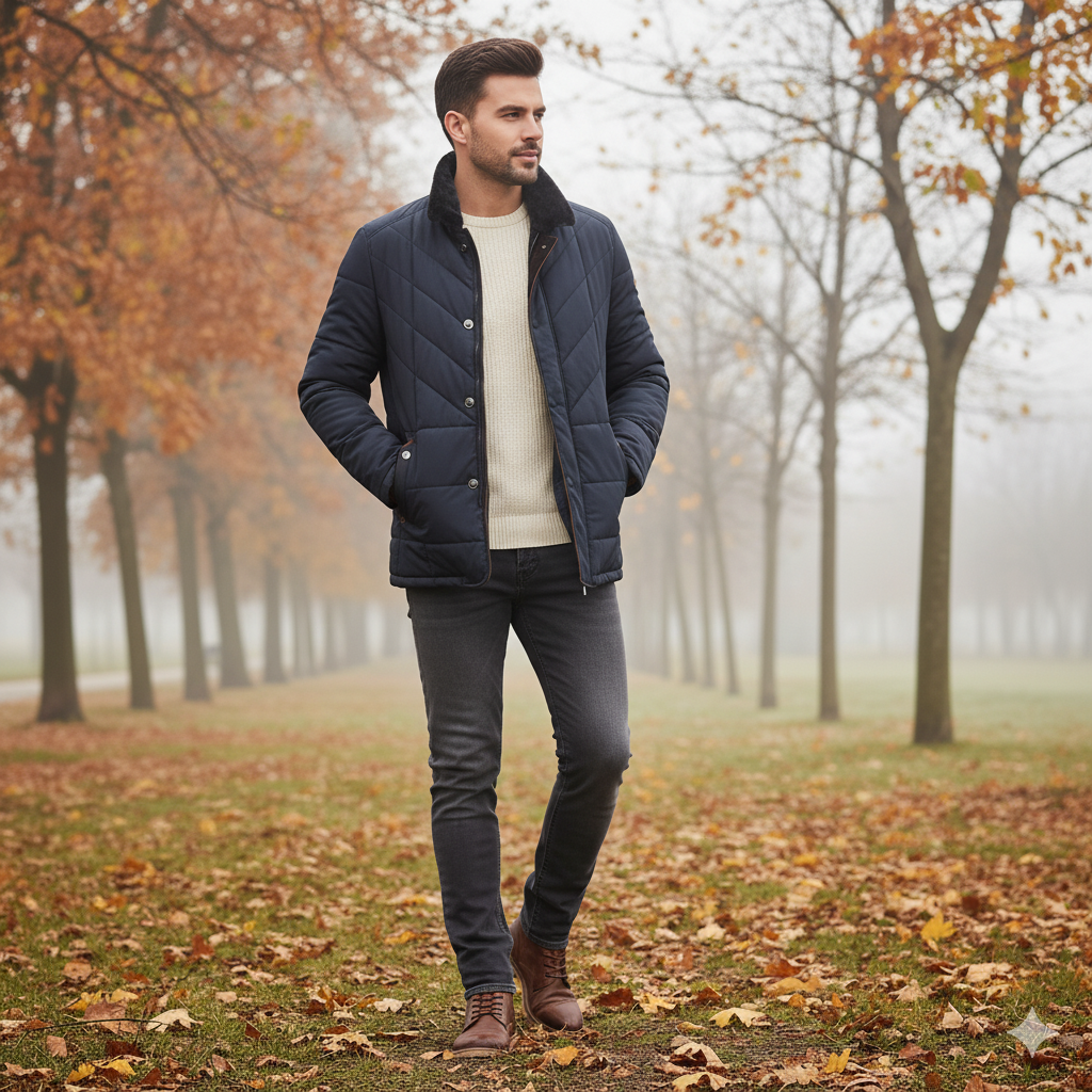 Zavren | Doudoune d'hiver pour homme – Veste chaude, isolante et imperméable