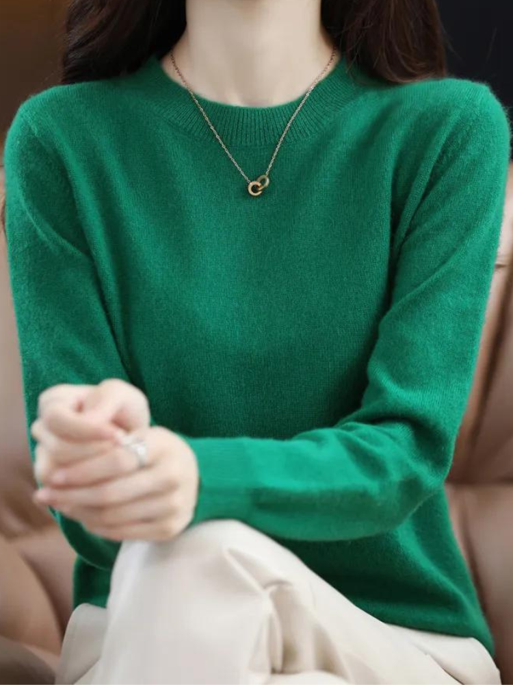 Sanne | Eleganter Pullover aus Merinowolle, weich und atmungsaktiv, leichter Strickpullover