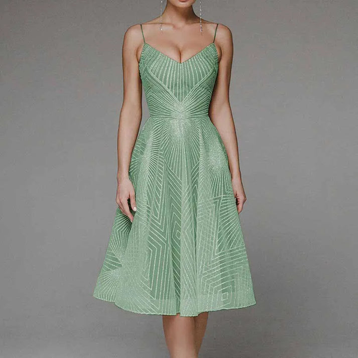 Seryna | Elegante maxi-jurk voor dames – luxe avondjurk met open rug