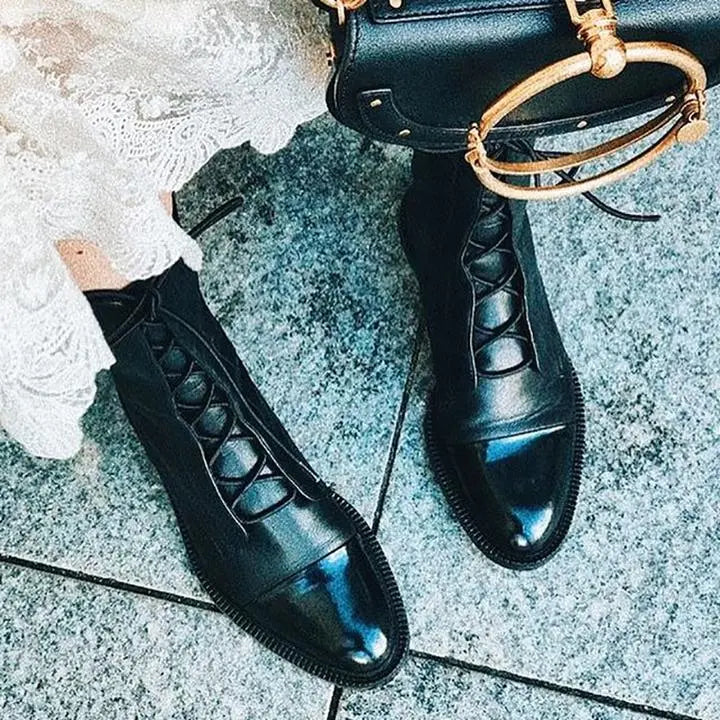 Bootelle | Hochwertige Schnürstiefel aus Leder für Damen – Bequeme, modische und hochwertige Schuhe