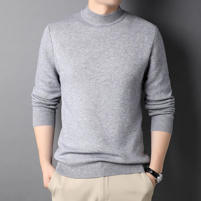 Sylvenor | Premium heren coltrui – Slim fit, lange mouwen, hooggesloten trui