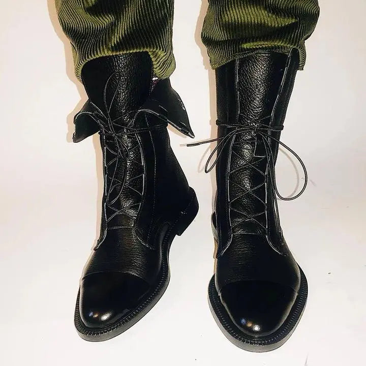 Bootelle | Hochwertige Schnürstiefel aus Leder für Damen – Bequeme, modische und hochwertige Schuhe