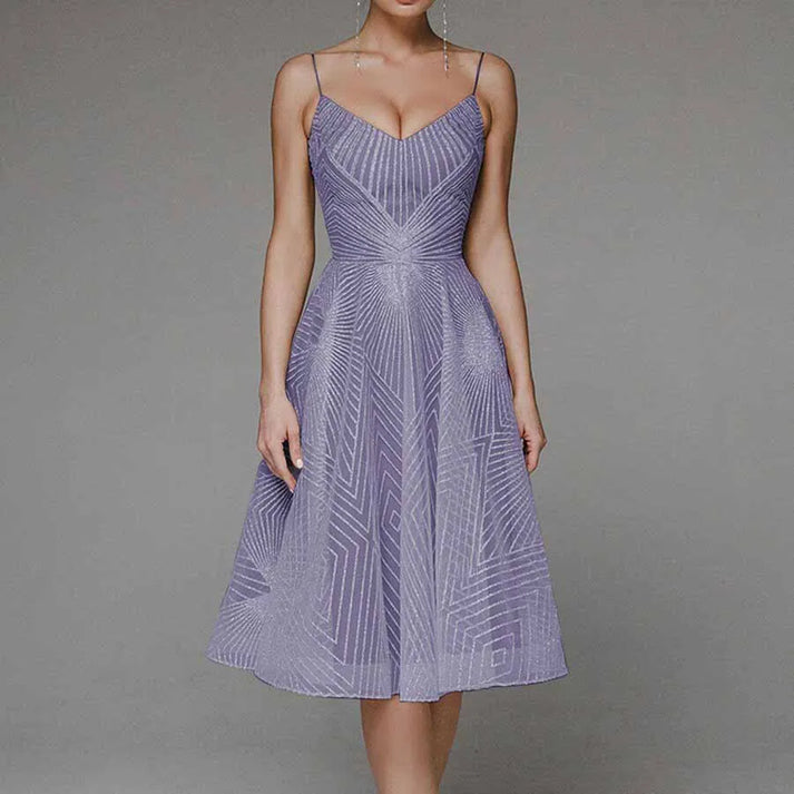 Seryna | Elegante maxi-jurk voor dames – luxe avondjurk met open rug