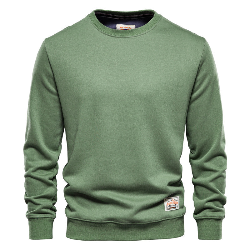 Galvren | Pull uni pour homme – Pull décontracté et confortable, col rond, maille douce et tendance