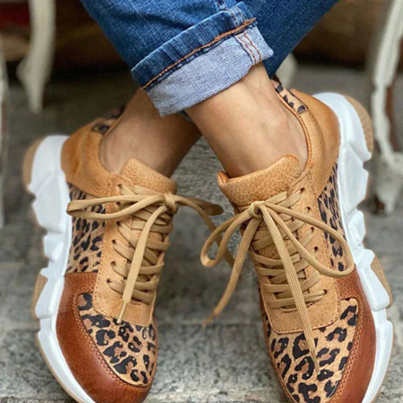 Myrrina | WildStep Leopard Sneakers – Casual damesschoenen met luipaardprint