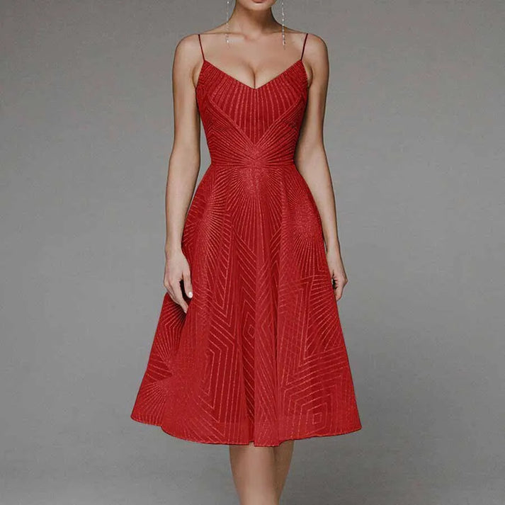 Seryna | Elegante maxi-jurk voor dames – luxe avondjurk met open rug