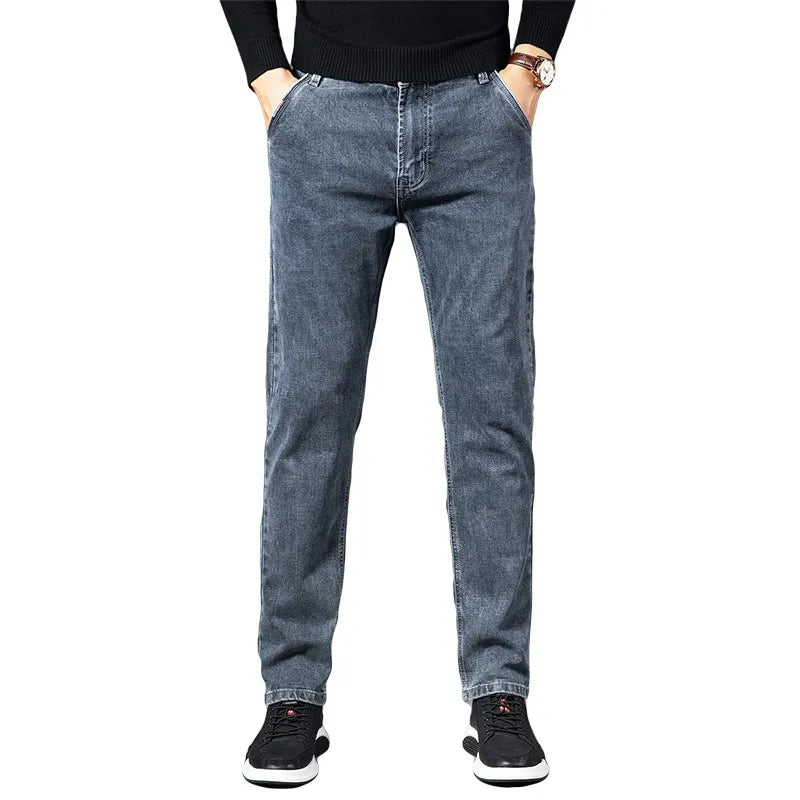 Darvric | Jeans en denim stretch décontractés pour homme – délavage vintage classique, pantalon polyvalent