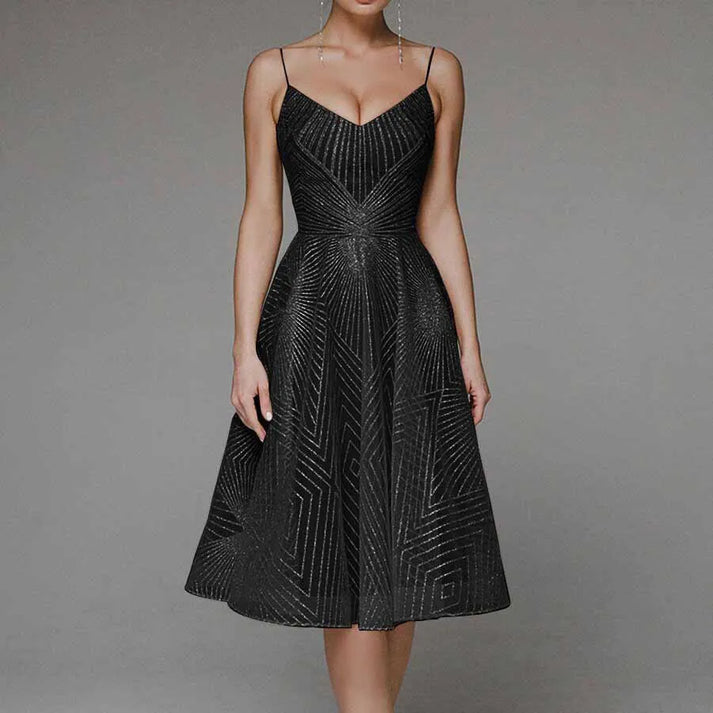 Seryna | Elegante maxi-jurk voor dames – luxe avondjurk met open rug