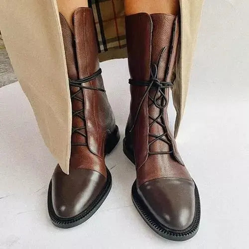 Bootelle | Hochwertige Schnürstiefel aus Leder für Damen – Bequeme, modische und hochwertige Schuhe