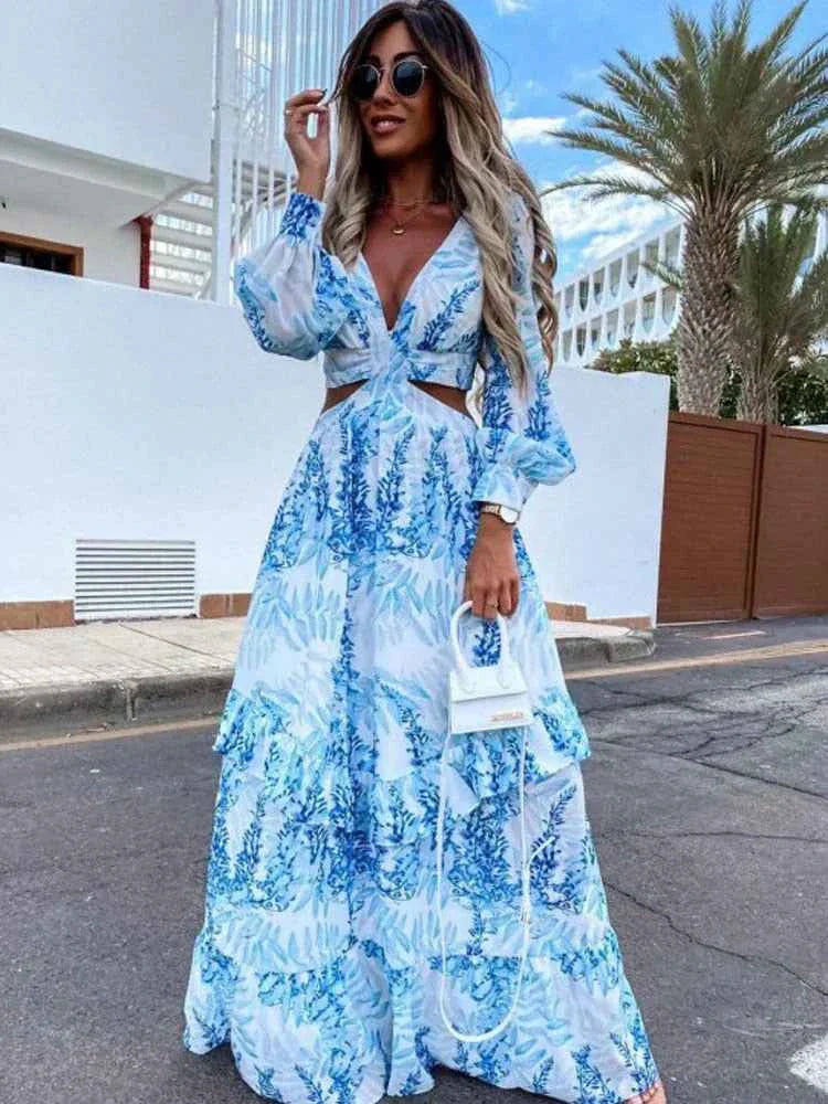Sabriel | Chic Dames Lange Jurk – Tijdloze Elegante Maxi voor Formele & Casual Gelegenheden