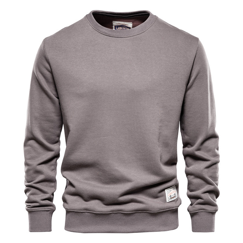 Galvren | Pull uni pour homme – Pull décontracté et confortable, col rond, maille douce et tendance