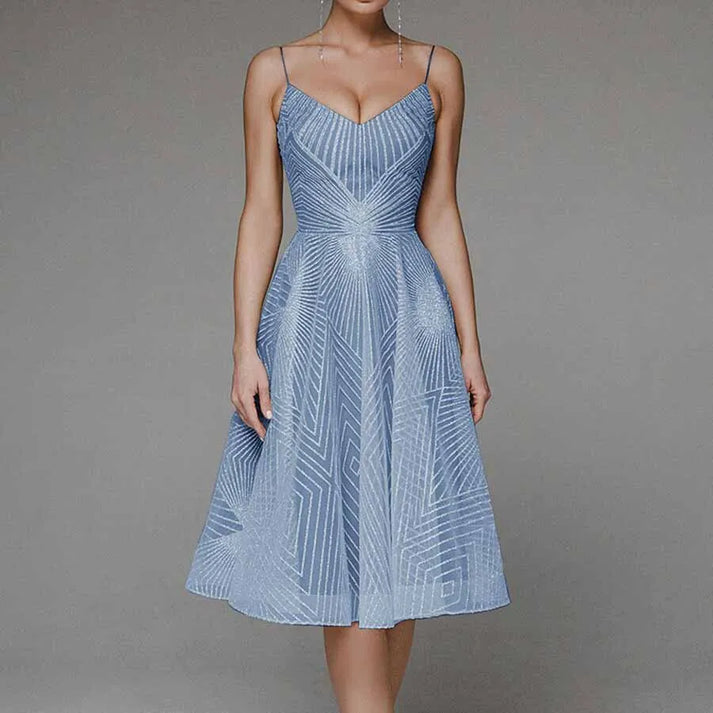 Seryna | Elegante maxi-jurk voor dames – luxe avondjurk met open rug