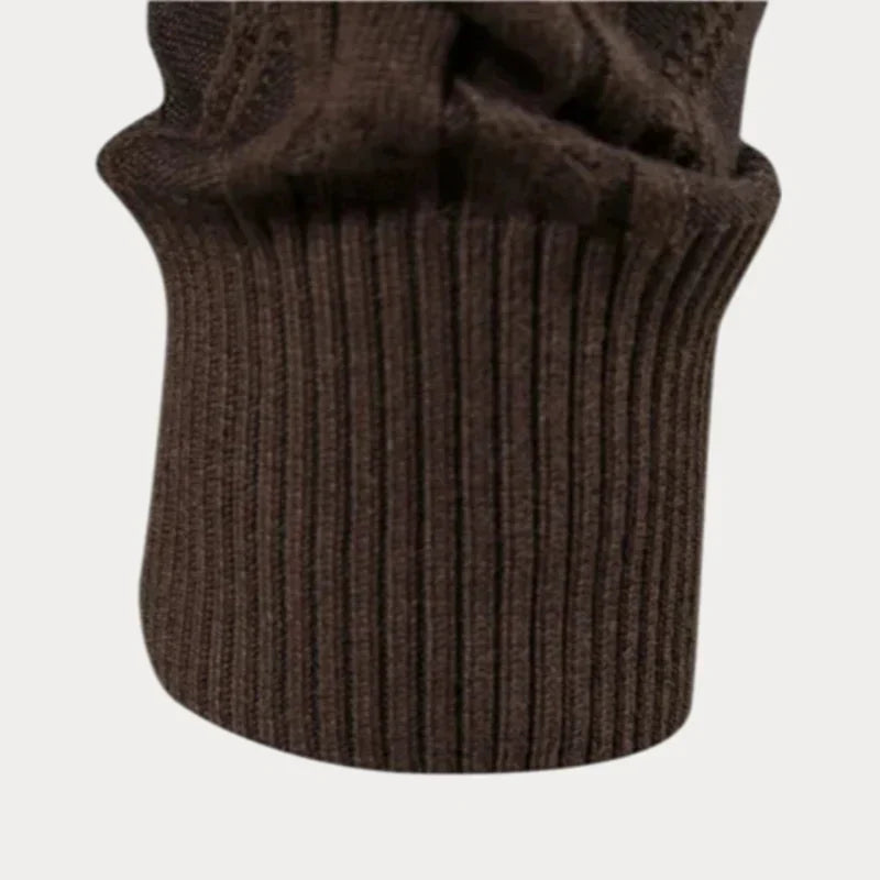 Zorik | Herenvest met knopen – Comfortabele gebreide trui, casual top met lange mouwen om in laagjes te dragen
