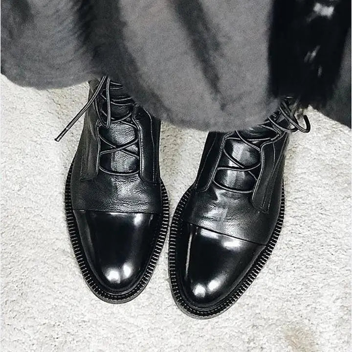 Bootelle | Hochwertige Schnürstiefel aus Leder für Damen – Bequeme, modische und hochwertige Schuhe