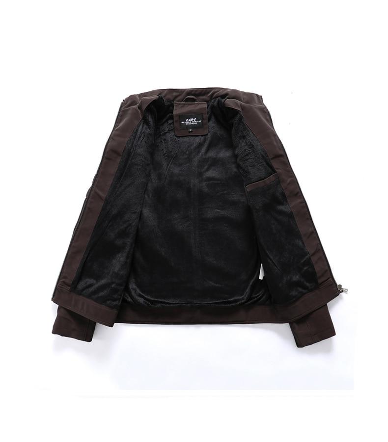 Petter | Herren-Motorradjacke, Motorradjacke aus PU-Leder mit Reißverschlusstaschen, lässige Oberbekleidung