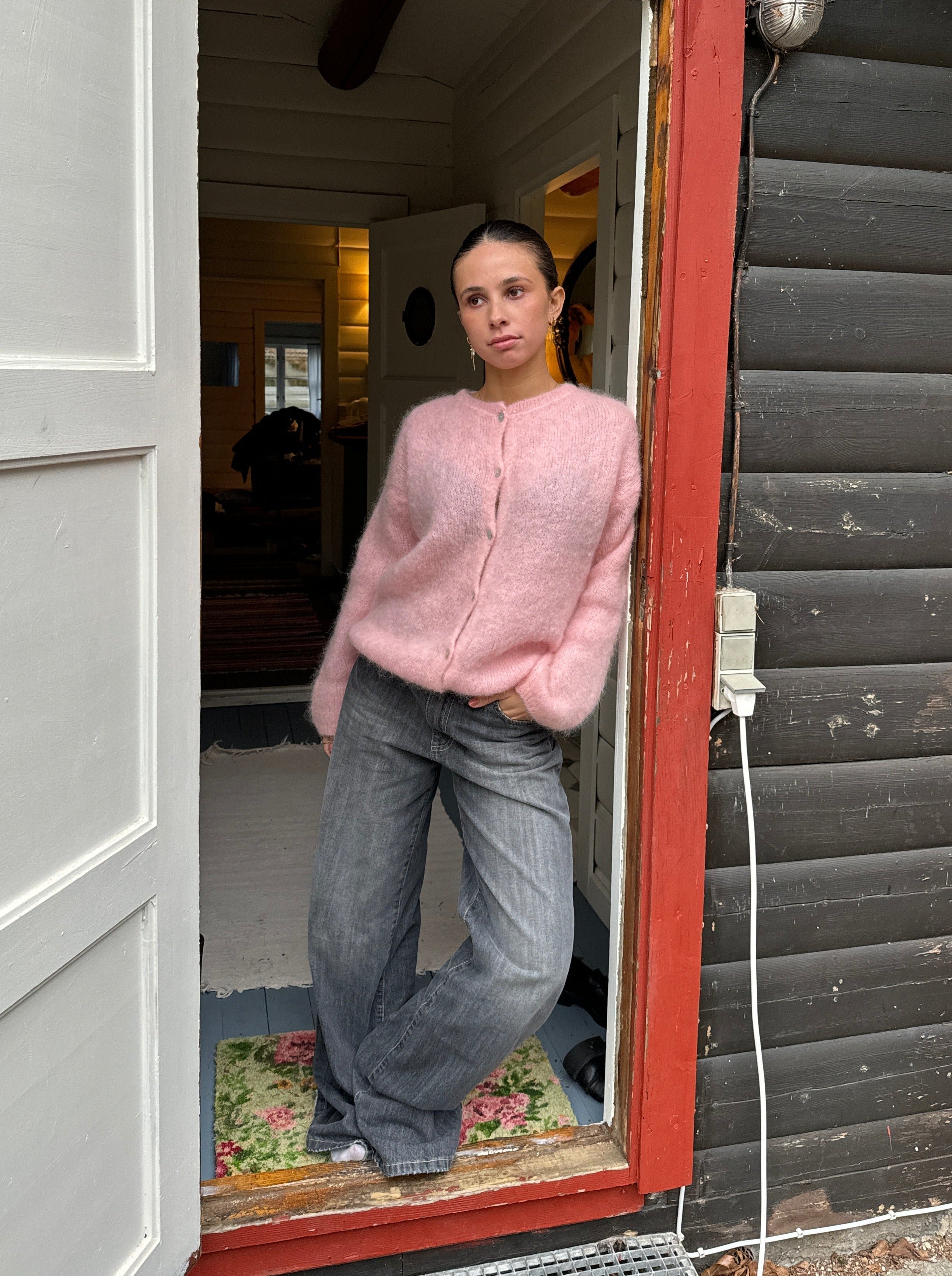 Eryndra | Elegante, weiche Mohair-Strickjacke für Damen – Leichtes, stylisches Strickoberteil im Lagenlook