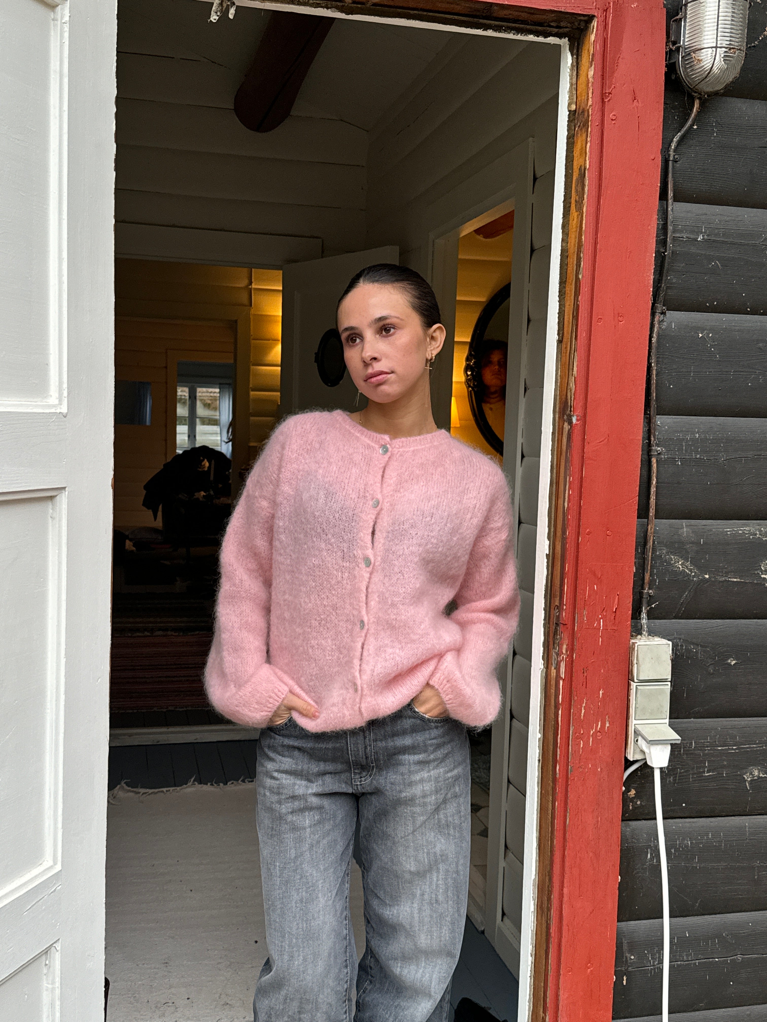 Eryndra | Elegante, weiche Mohair-Strickjacke für Damen – Leichtes, stylisches Strickoberteil im Lagenlook