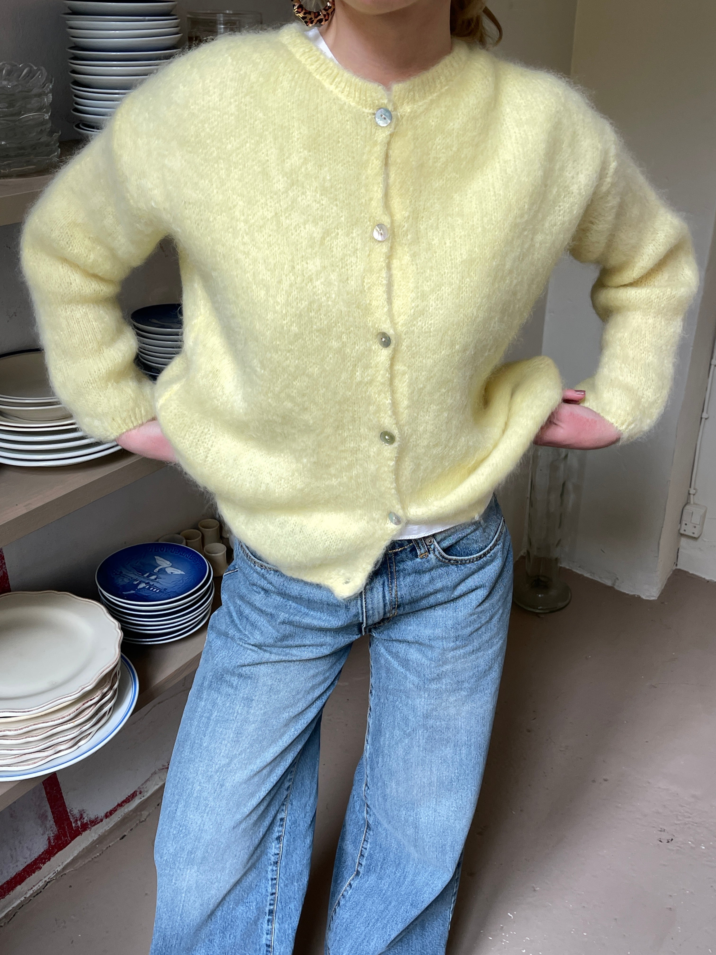 Eryndra | Elegante, weiche Mohair-Strickjacke für Damen – Leichtes, stylisches Strickoberteil im Lagenlook