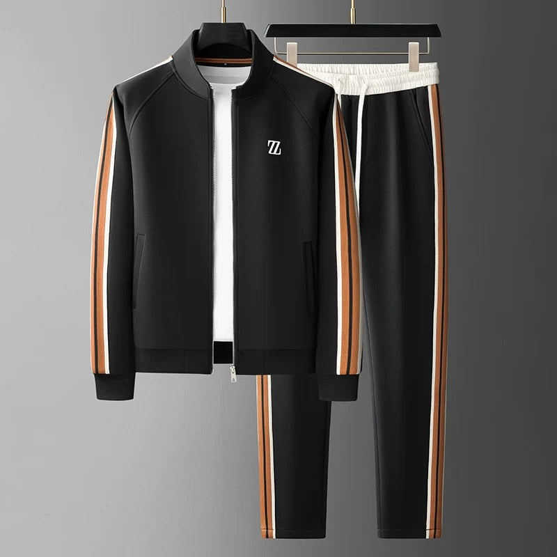 Sylvaric Zephyr | Premium-Trainingsanzug für Herren – Sportliche Jogginghose und Jacke, Farbkontrast