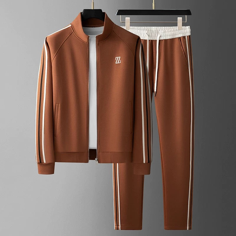 Sylvaric Zephyr | Premium-Trainingsanzug für Herren – Sportliche Jogginghose und Jacke, Farbkontrast