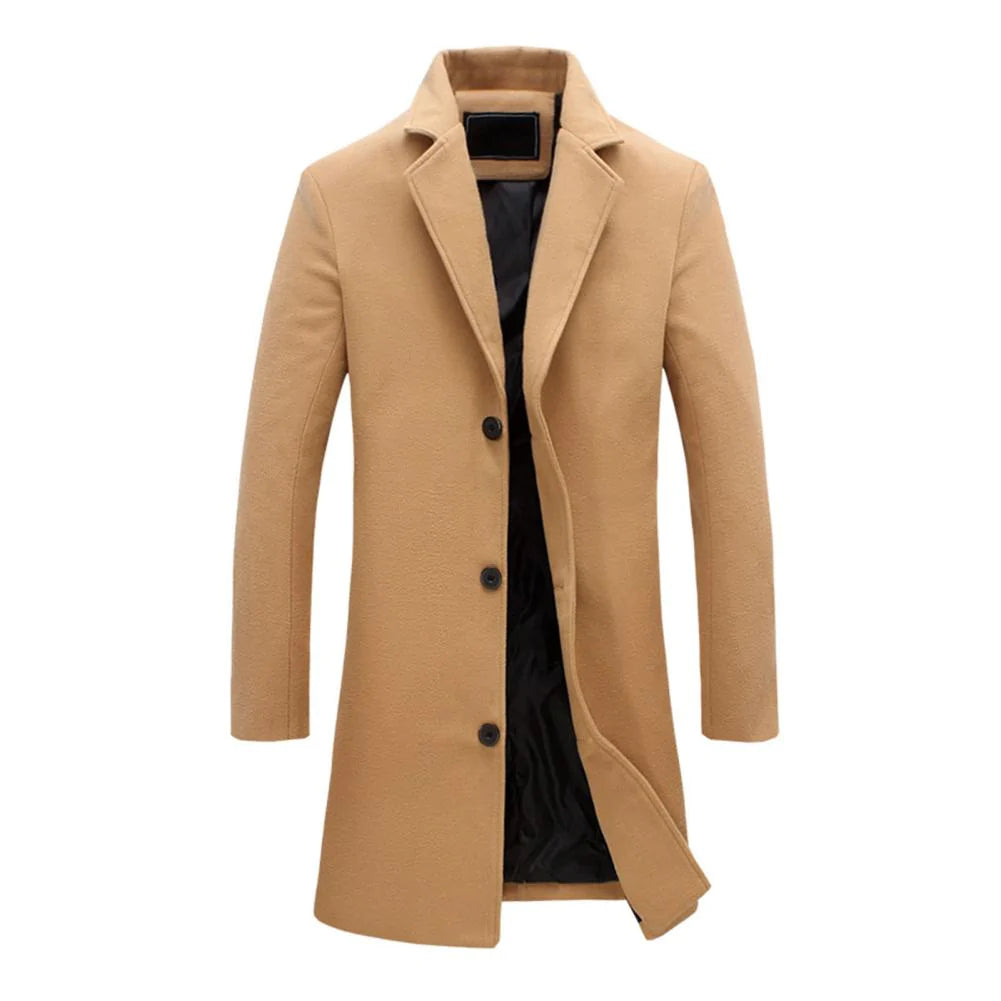 Orvand | Manteau d'hiver pour homme – Élégant manteau en laine mélangée, veste chaude et isolée