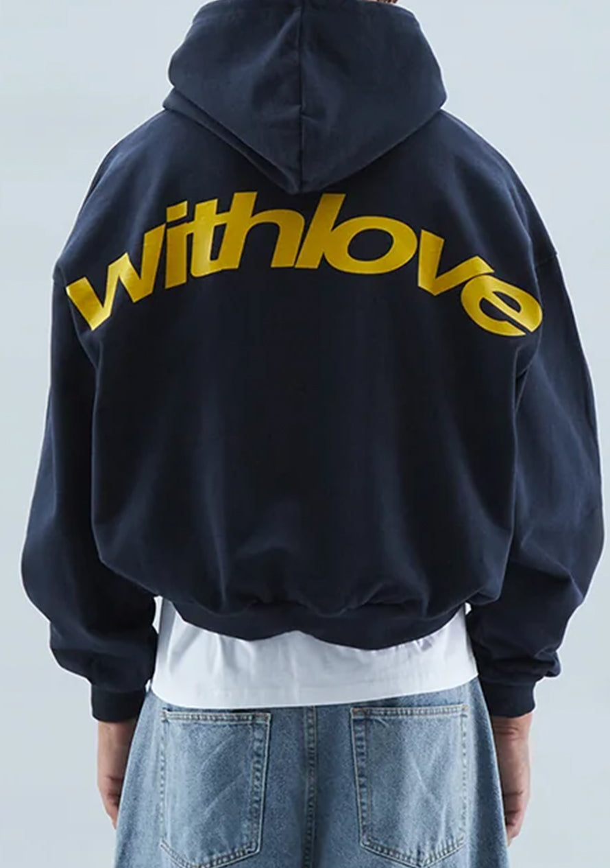 Ashwin | Sweat à capuche homme « With Love » – Pull doux, confortable et élégant