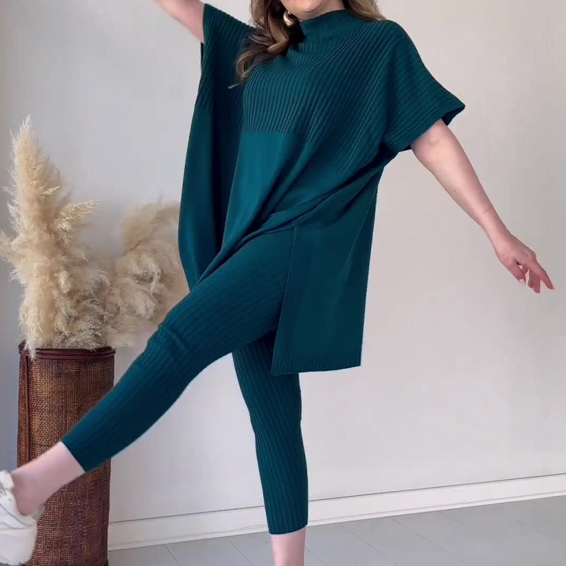 Jania | Casual tweedelige set met vleermuismouwen voor dames – Lichte zomeroutfit