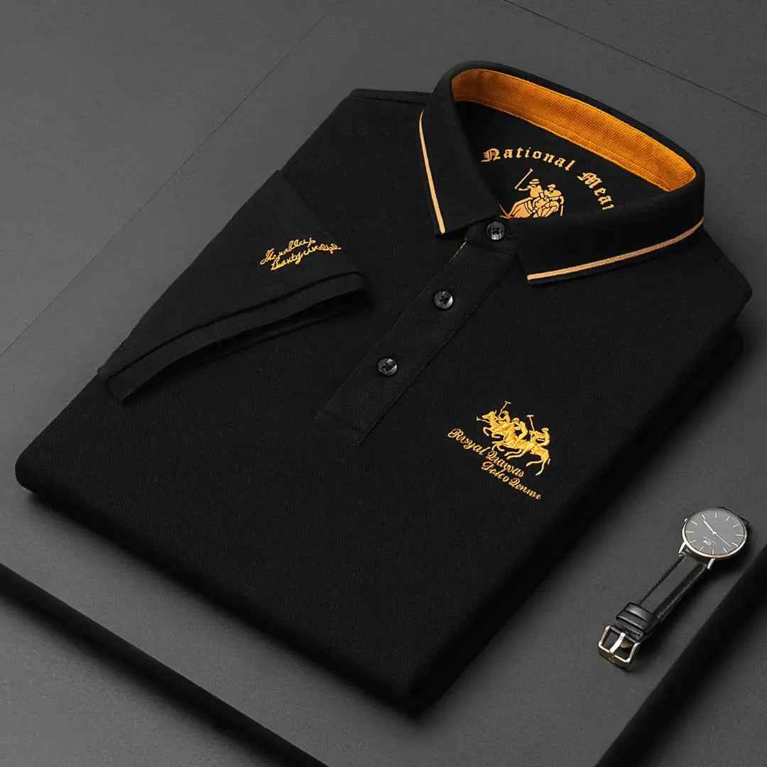 Threx | Klassiek poloshirt voor heren: tijdloos katoenen shirt met korte mouwen, casual en smart-casual