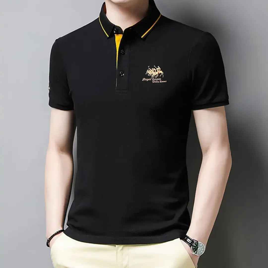 Threx | Klassiek poloshirt voor heren: tijdloos katoenen shirt met korte mouwen, casual en smart-casual