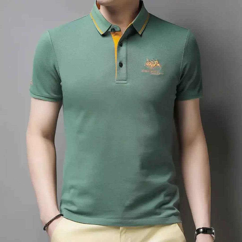Threx | Klassiek poloshirt voor heren: tijdloos katoenen shirt met korte mouwen, casual en smart-casual