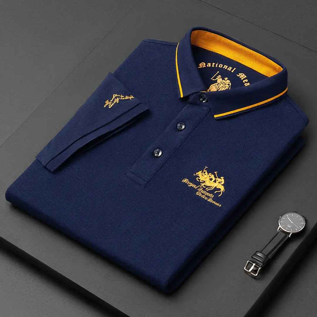 Threx | Klassiek poloshirt voor heren: tijdloos katoenen shirt met korte mouwen, casual en smart-casual