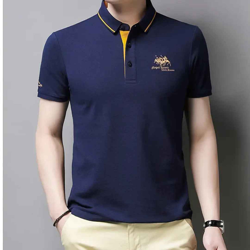Threx | Klassiek poloshirt voor heren: tijdloos katoenen shirt met korte mouwen, casual en smart-casual