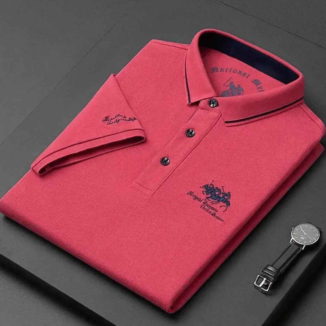 Threx | Klassiek poloshirt voor heren: tijdloos katoenen shirt met korte mouwen, casual en smart-casual