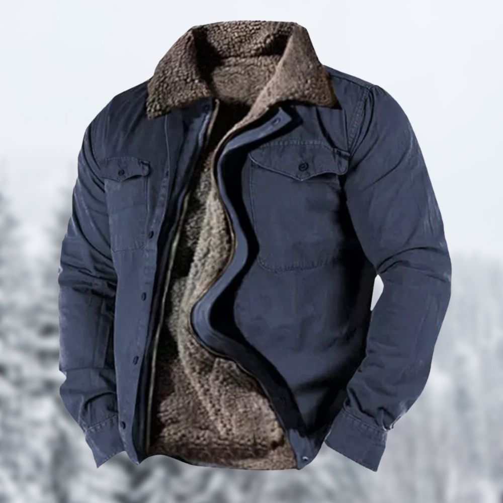 Kellanor | Herenwerkjas van imitatiesuède met fleecevoering – Warme, duurzame en stijlvolle jas