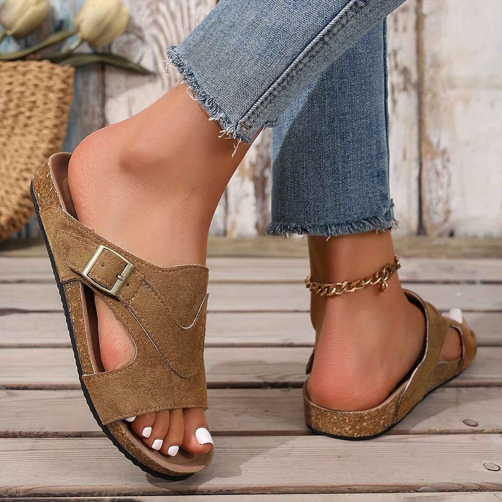 Vysella | Dames Sandalen met Kurken Inlegzool – Stijlvol, Lichtgewicht Zomercomfort