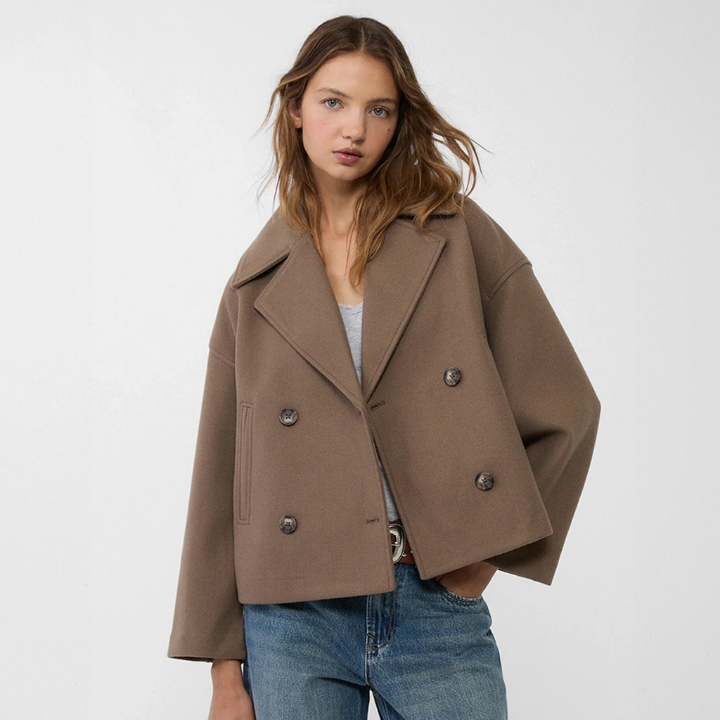 Anneli | Eleganter Blazer mit doppeltem Verschluss – Locker sitzende, lange Jacke für Frühlings- und Herbstoutfits