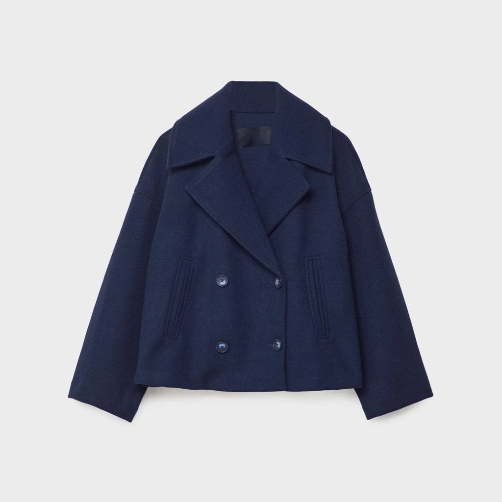 Anneli | Eleganter Blazer mit doppeltem Verschluss – Locker sitzende, lange Jacke für Frühlings- und Herbstoutfits
